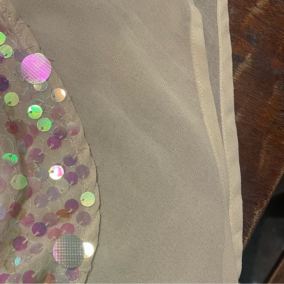 Moulinette Soeurs Sequin V Neck Swing Blouse - Picture 8 of 13